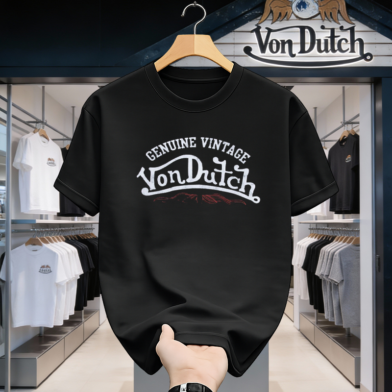 COD Von Dutch Kaos Katun Premium | Baju Kaos Streetwear Casual | Jahitan Rapi | Cocok Harian & Nongk
