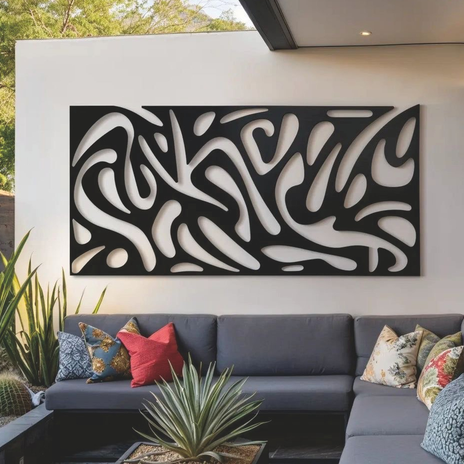 PLAT ORNAMEN HIASAN DINDING LASER CUTTING PARTISI DINDING KRAWANGAN PANEL ORNAMEN PLAT BESI 01