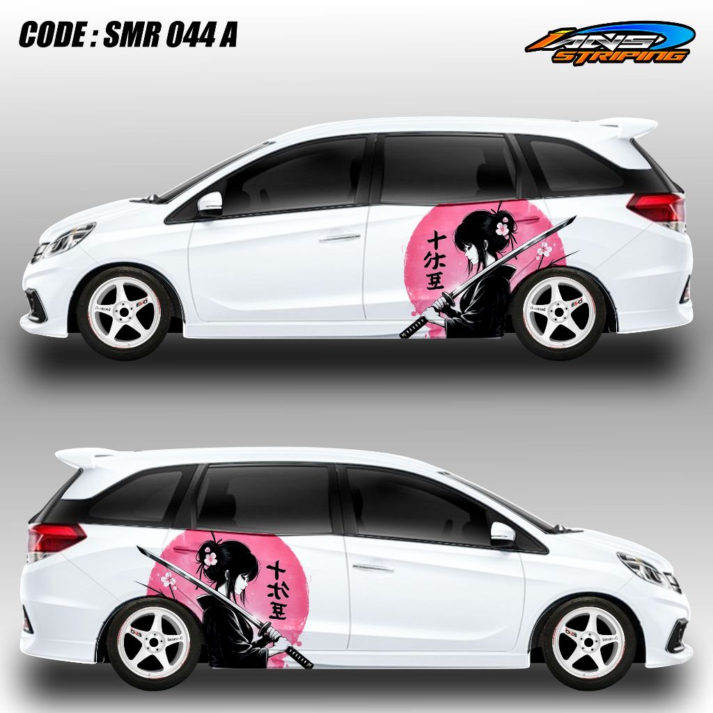 SMR 044 - STICKER MOBIL JAZZ DECAL, BRIO AGYA YARIS KARAKTER ANIME