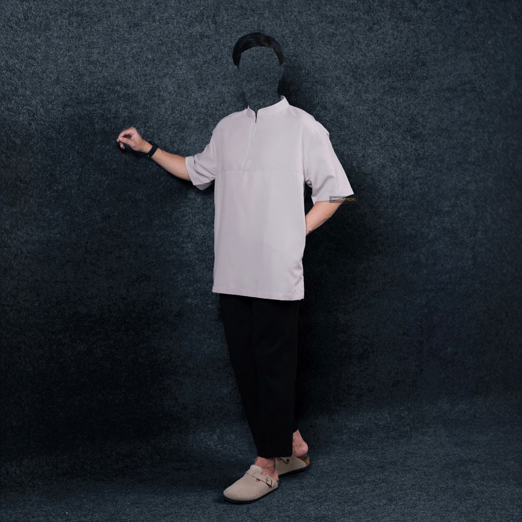 VALUE PACK Kurta Elzain [Light Weight] - Oversized Kurta with Hidden Half Zip / koko kurta oversize