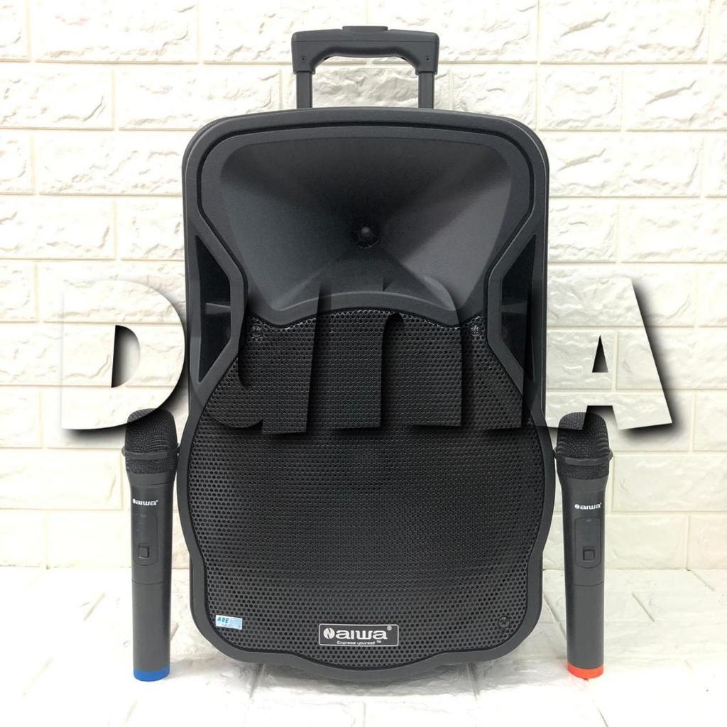 Speaker Bluetooth Portable Amplifier Wireless N Aiwa WAS 112 LVD 12 inch