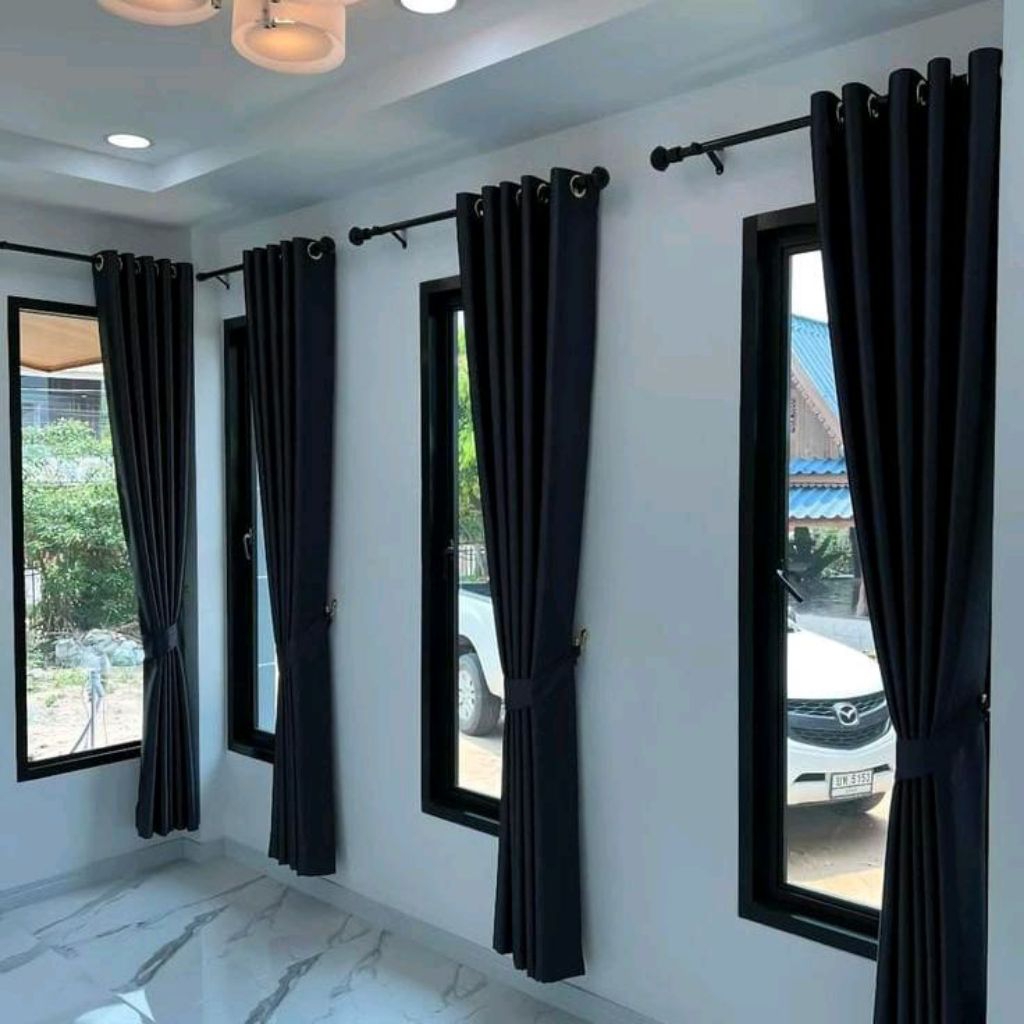 Gorden Blackout ukuran Jumbo/Tirai pintu jendela Besar/Gorden Terbaru