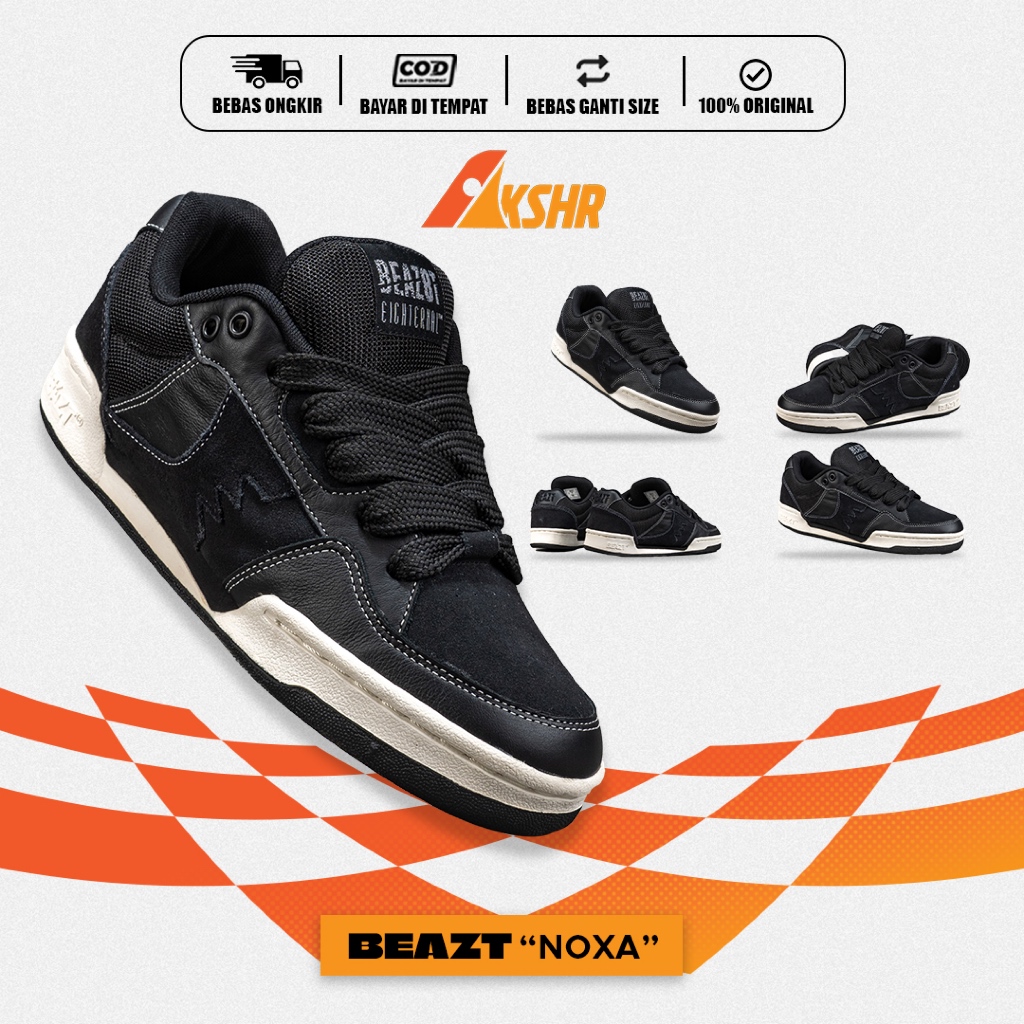 BEAZT SEPATU SNEAKERS BEAZT NOXA VINTAGE UNISEX PRIA WANITA