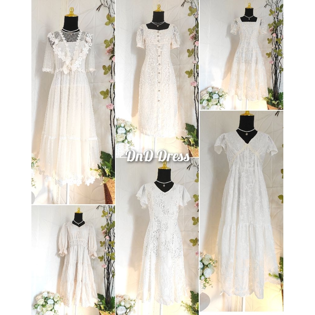 Dress putih/Dress Polos