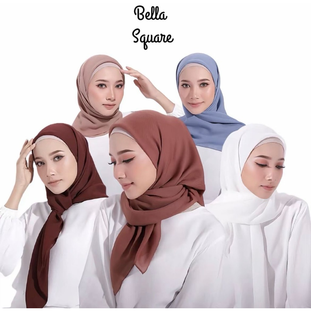 Aisyah - HIJAB TERMURAH BELLA SQUARE | JILBAB SEGIEMPAT | KERUDUNG SEGI EMPAT | BELLA SQUARE | HIJAB