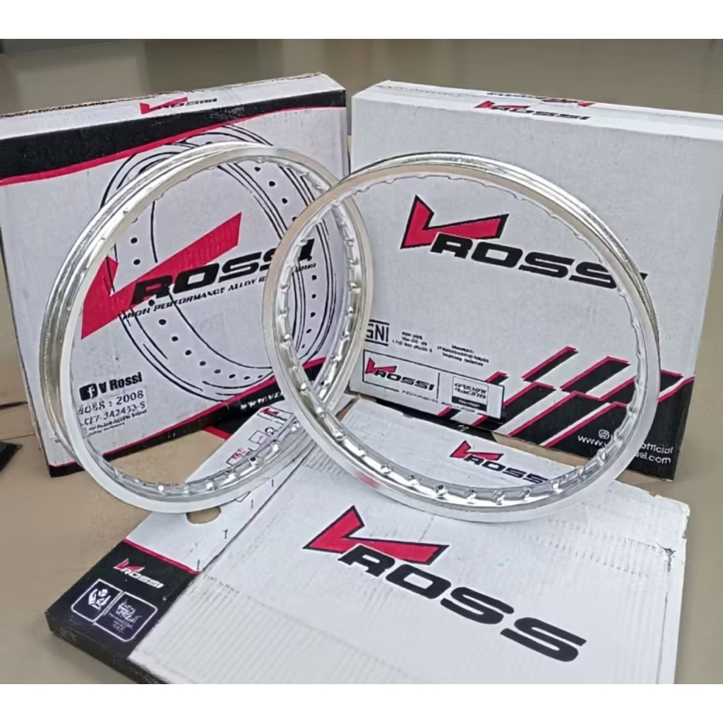 Velg rossi pelek rosi velek rossi silver poles wm ring 17 tersedia ukuran 120, 140, 160, 185, 215, 2
