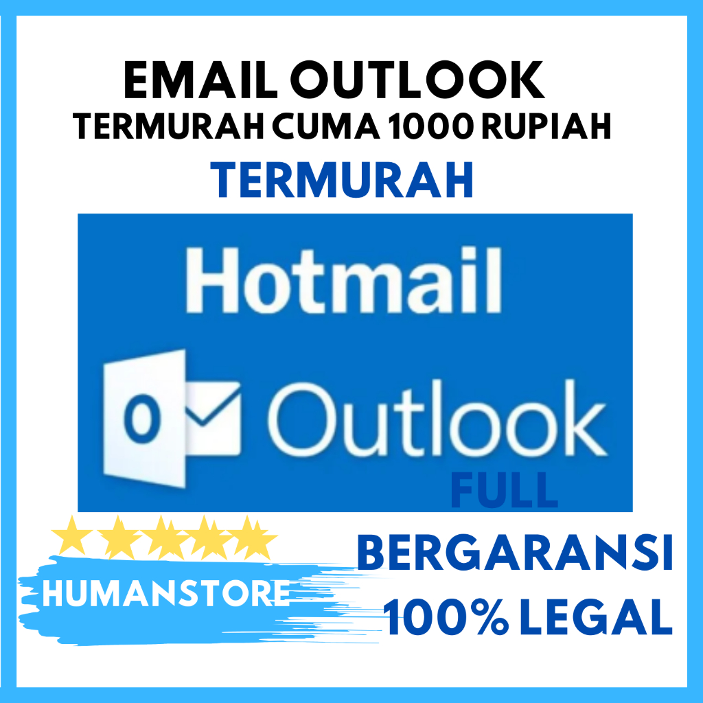 HOTMAIL / OUTLOOK FRESH FULL GARANSI ANTI EROR