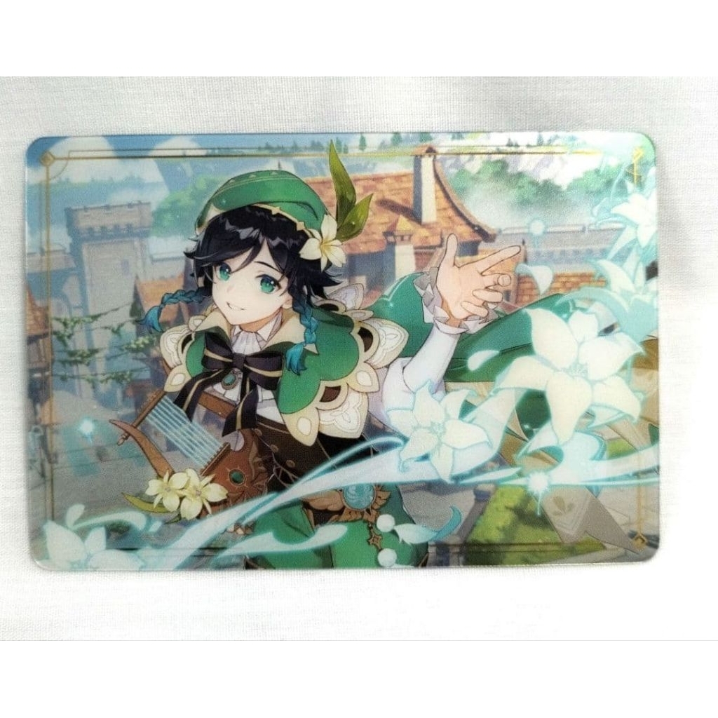 [READY] Official Genshin Impact Bandai Wafer Metal Card PC TCG Vol 1 Vol 2 Albedo Xiao Aether Venti 