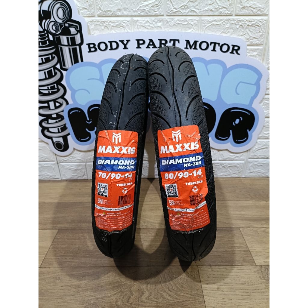 BAN LUAR MAXXIS DIAMOND TUBELESS 70/90 80/90 RING 14 MIO SPORTY MIO SOUL FINO MIO J MIO M3 MIO GT SO