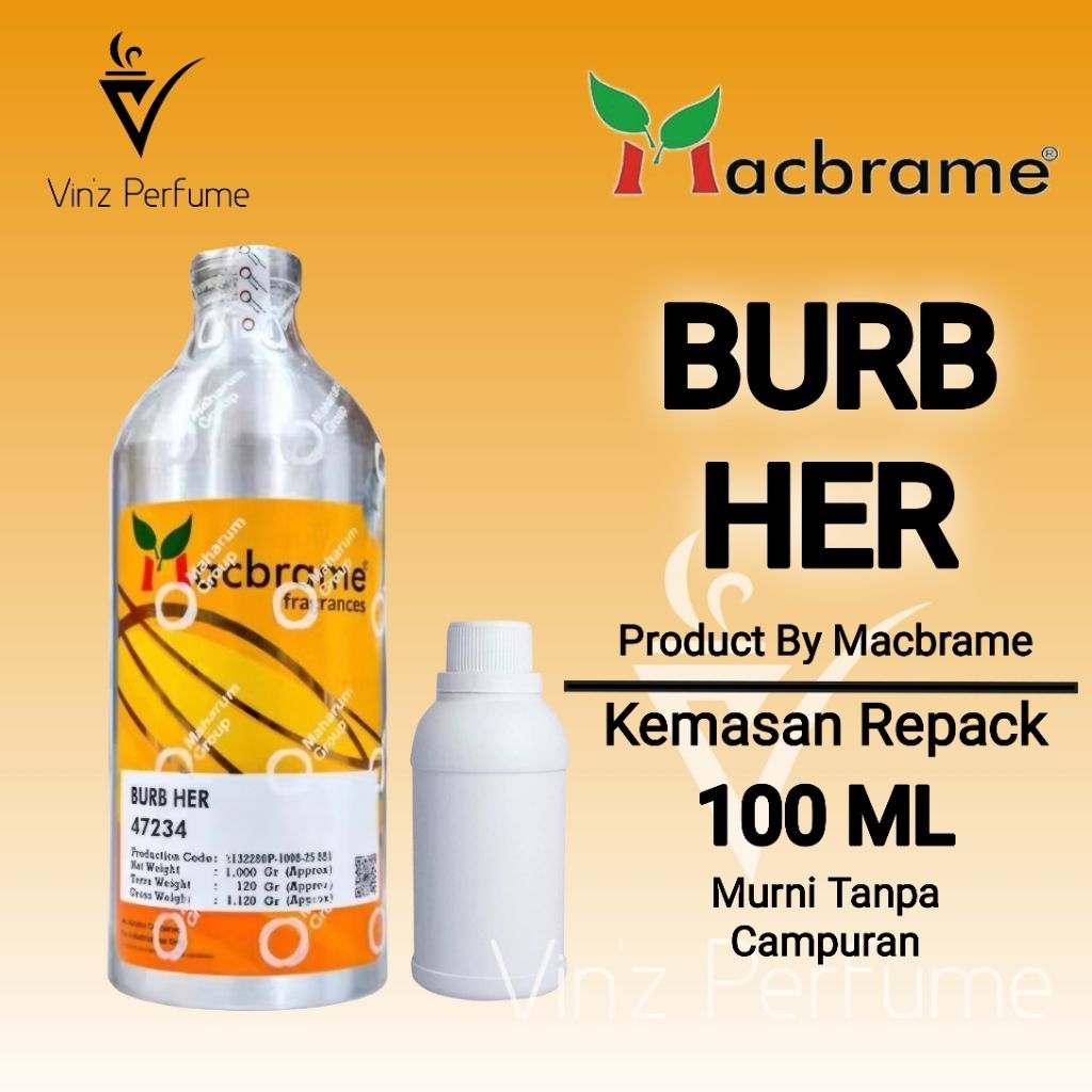 Bibit Parfum Murni BURB HER/BURBERRY HER Repack 100ML Produk Macbrame