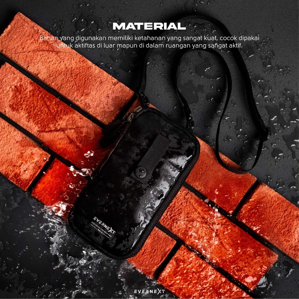 Evernext - Sling Phone Pria Tas Gantung Leher Pria Tas Selempang Mini Pria Waterproof - Cody