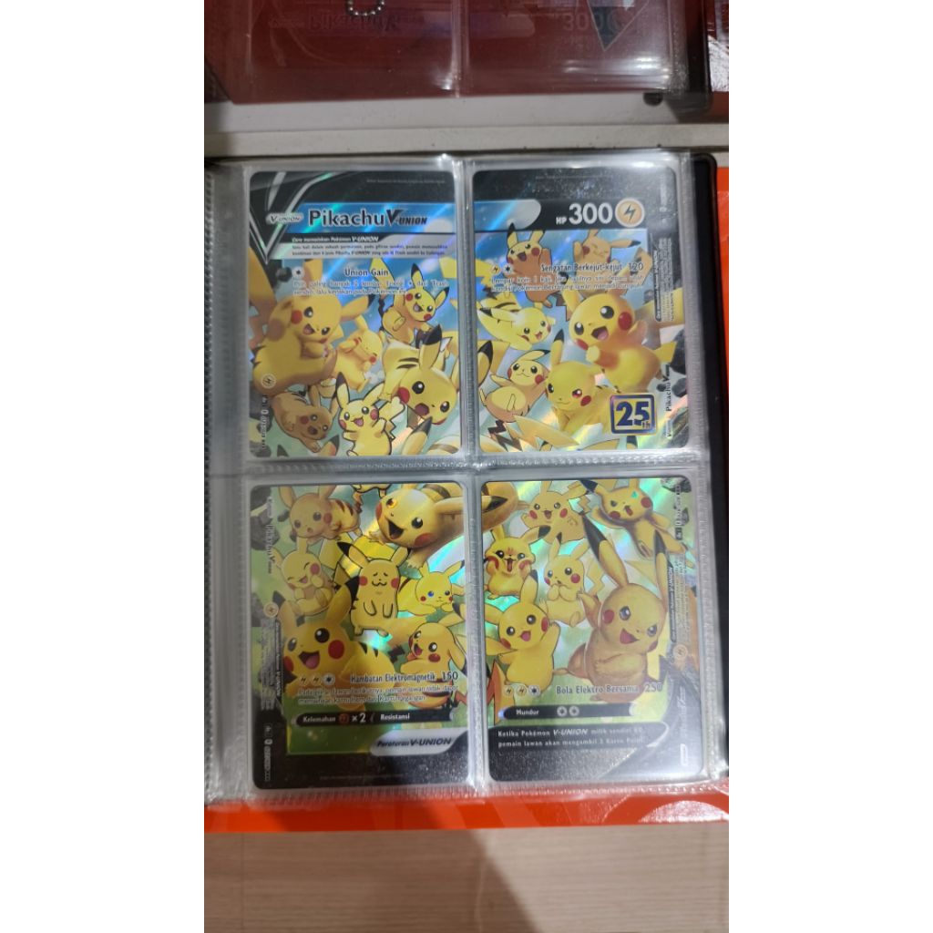 Pikachu V union 25th Indonesia Pokemon TCG