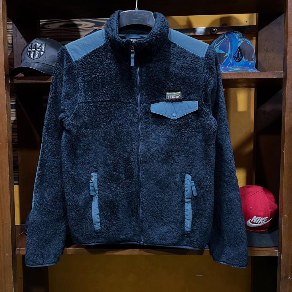 jaket sherpa LL BEAN tebal size M casual bagus