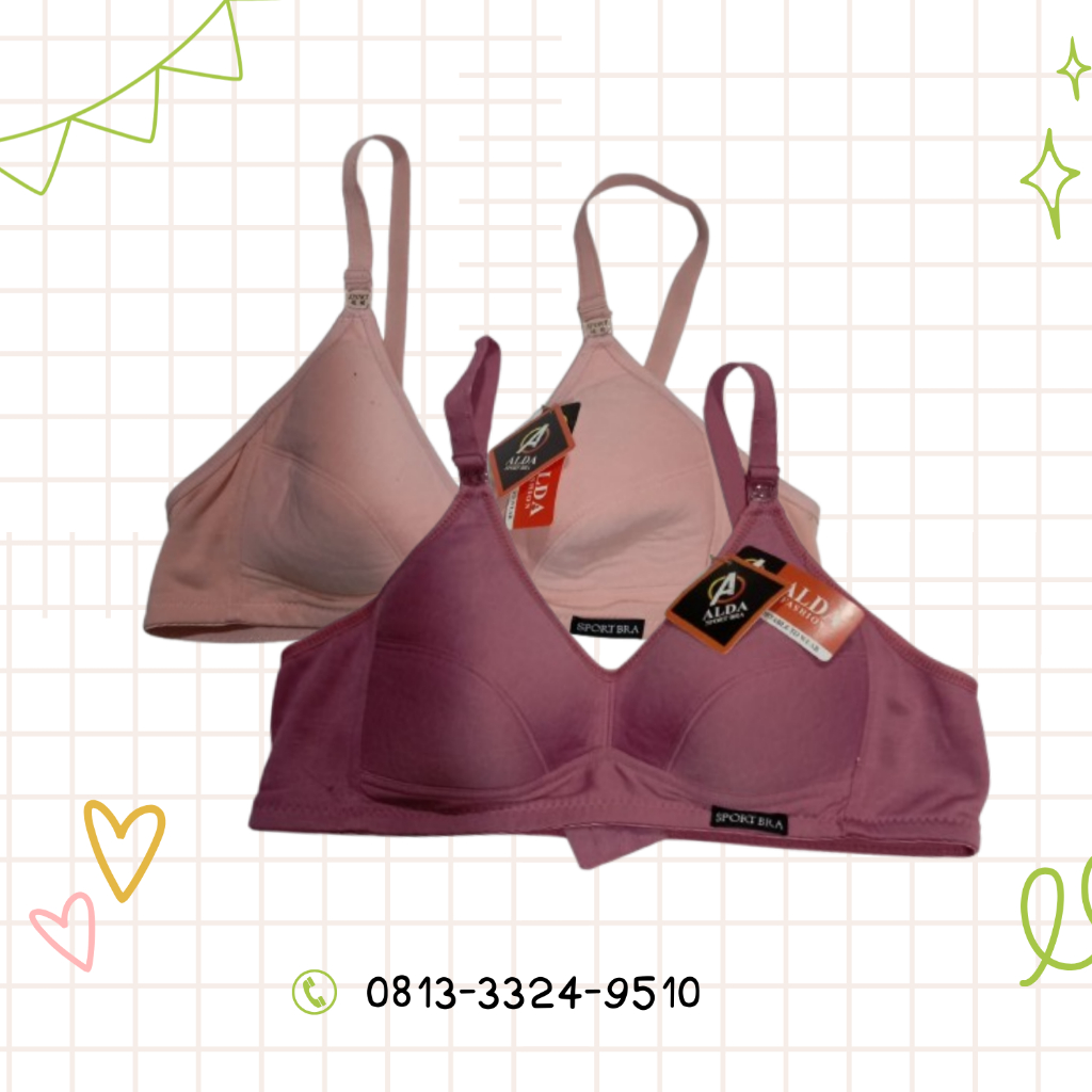 BRA Merk Alda Varian 2 Warna Wanita Dewasa