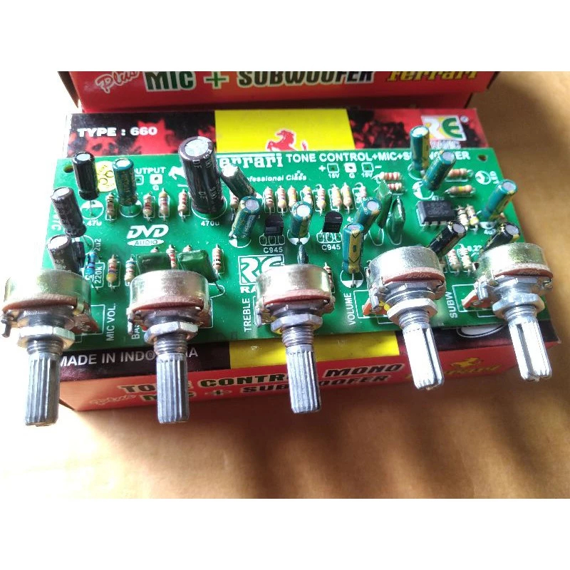 Kit Tone Control Mono Mic Subwoofer Ferrari type 660