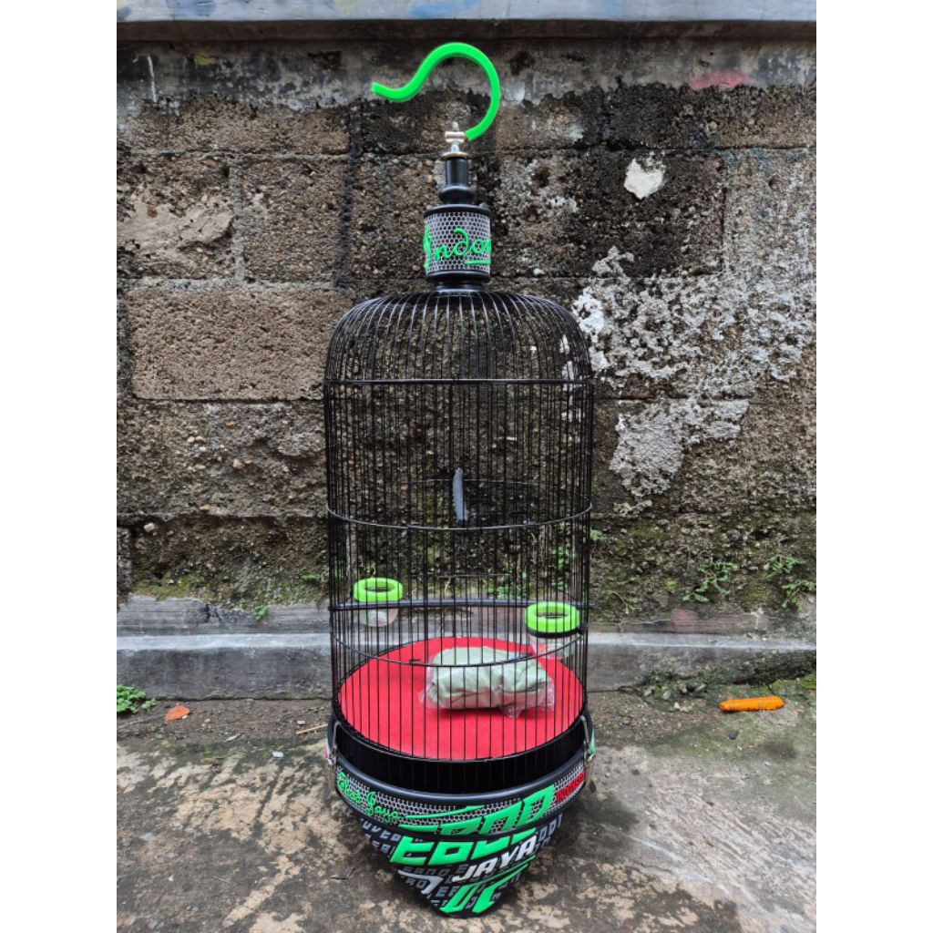 Kandang lovebird PVC decal ebod 3D murah