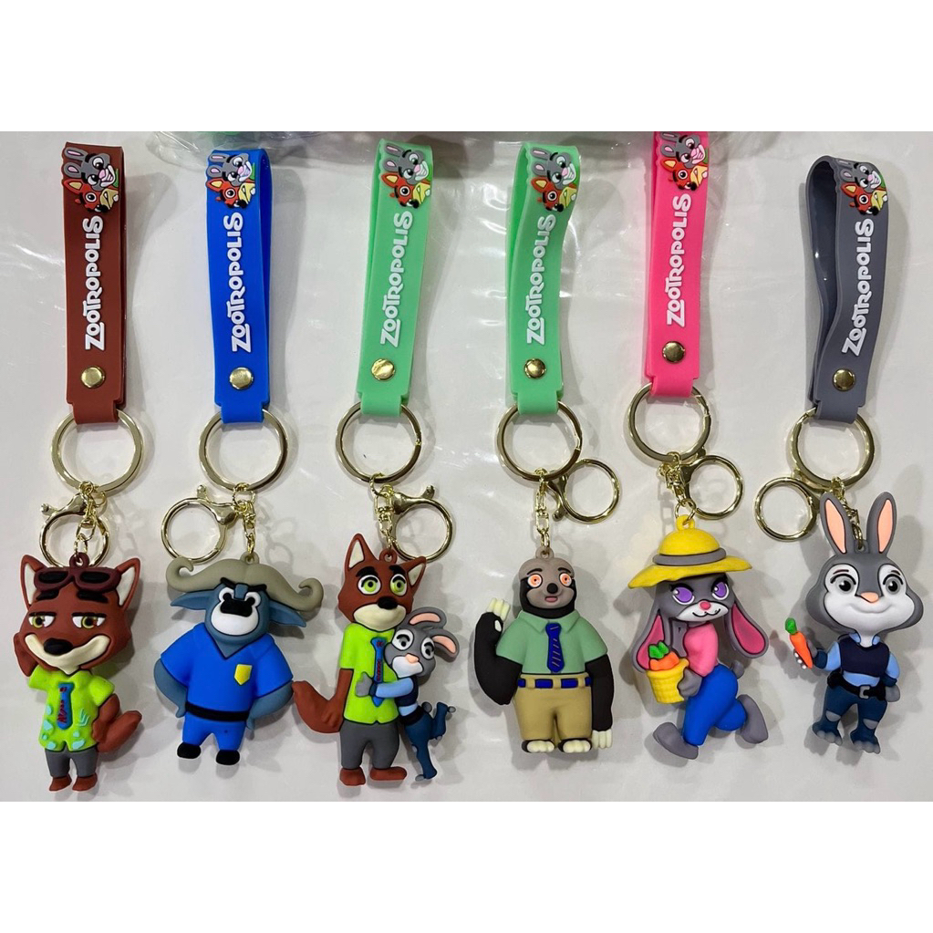 gantungan kunci zootopia
