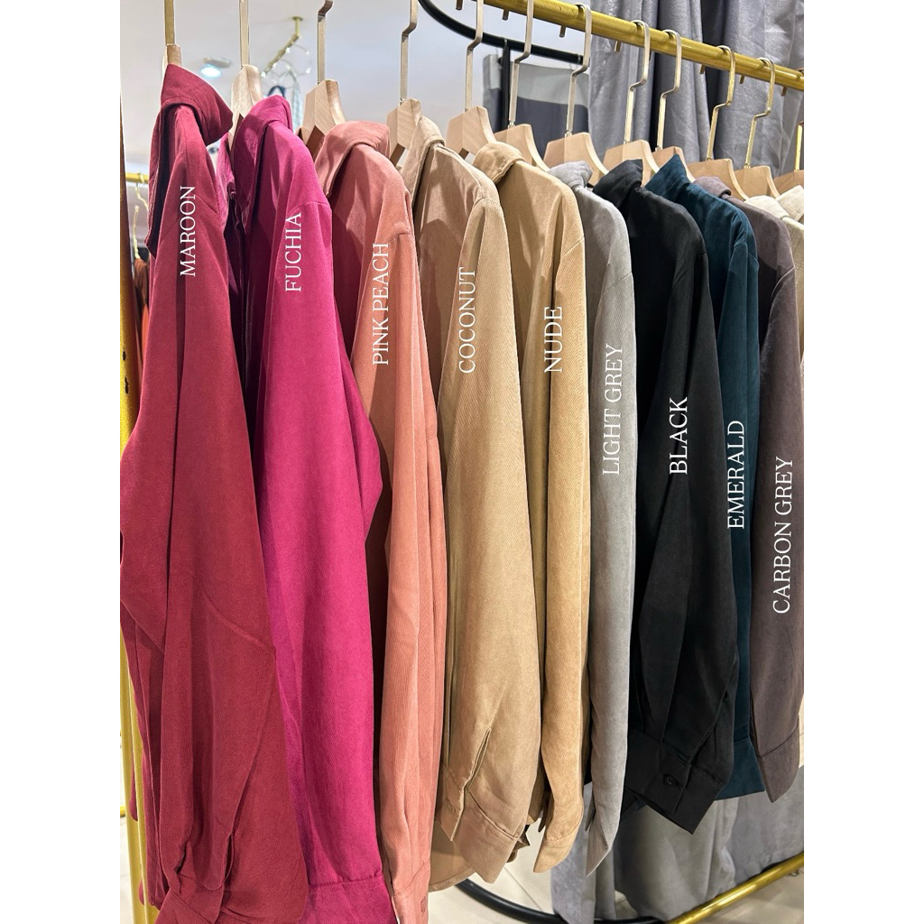 CORDUROY OVERSIZED SHIRT BY ARASCARF