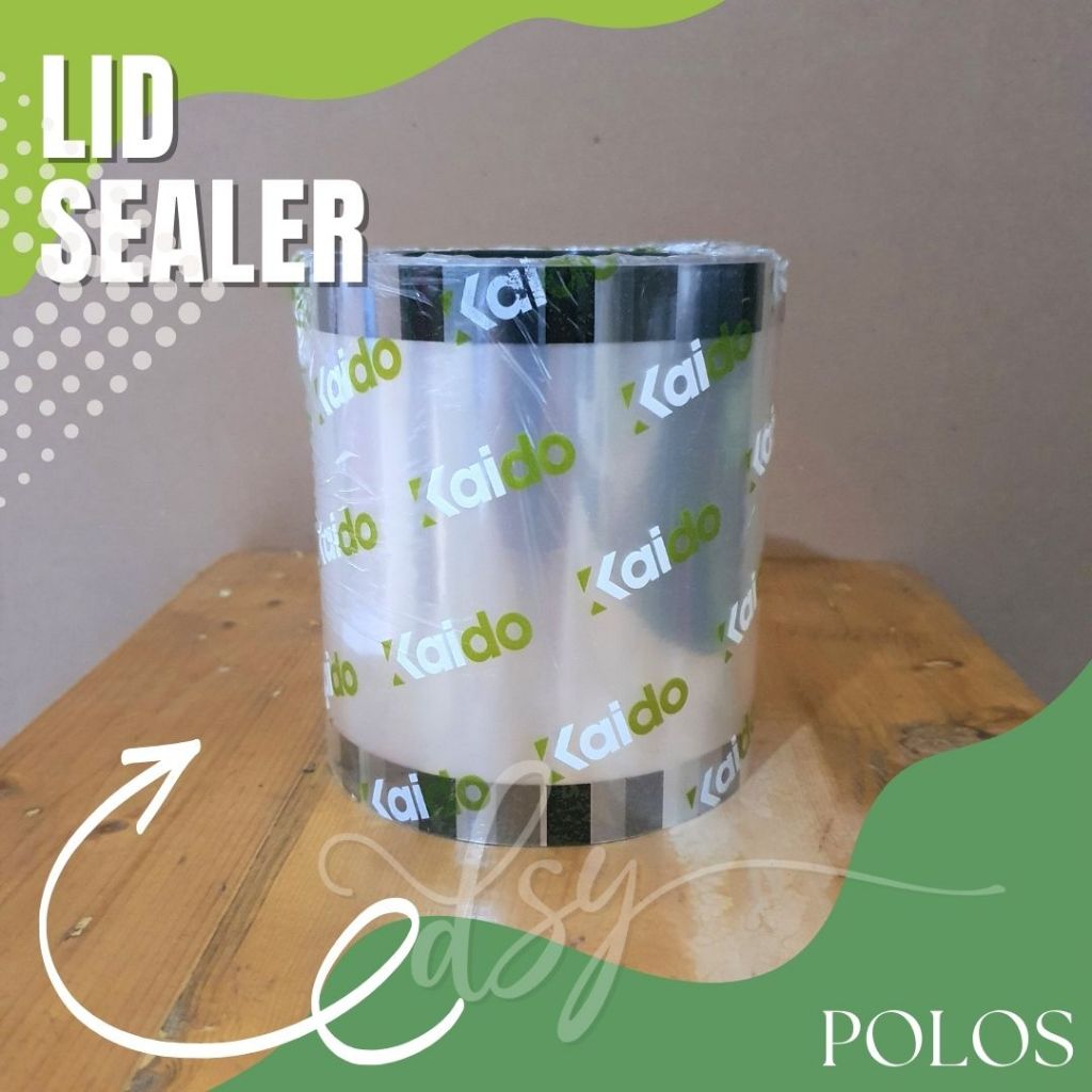 LID SEALER Plastik POLOS / Tutup Gelas Roll Bening