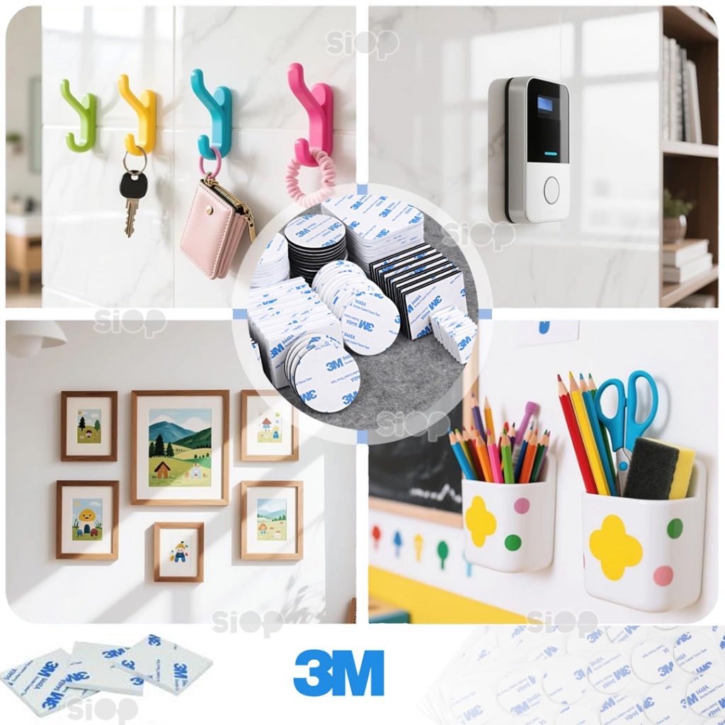 3M Double Tape Foam Busa  Kotak & Bulat Super Quality