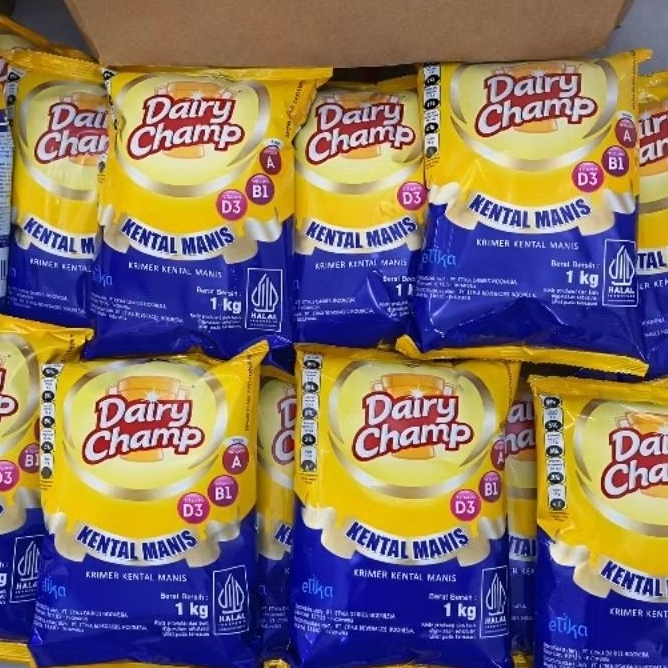 Susu Krimer Ketal Manis Dairy Champ 1Kg SKM Kemasan Bantal