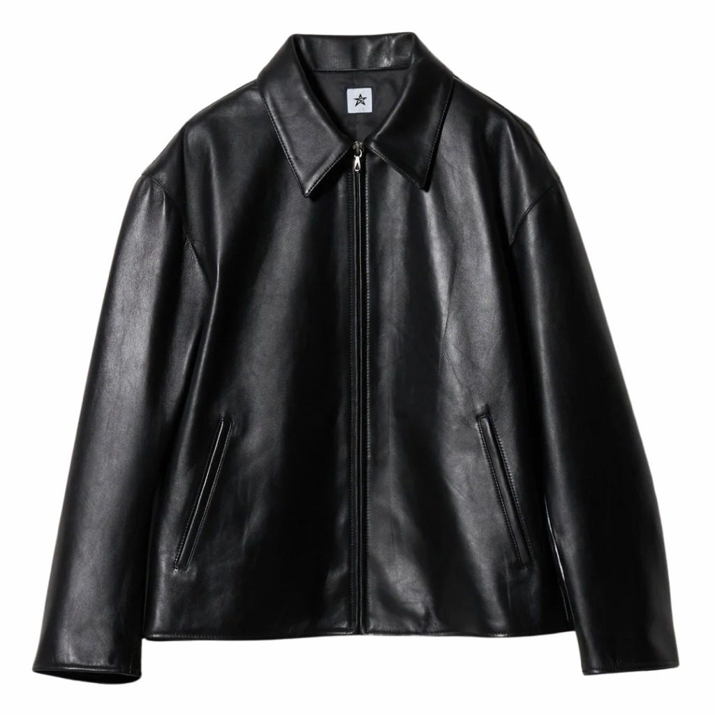 Sai - Supernova Leather Jacket Work Jackets Boxy Outer Jacket Leather
