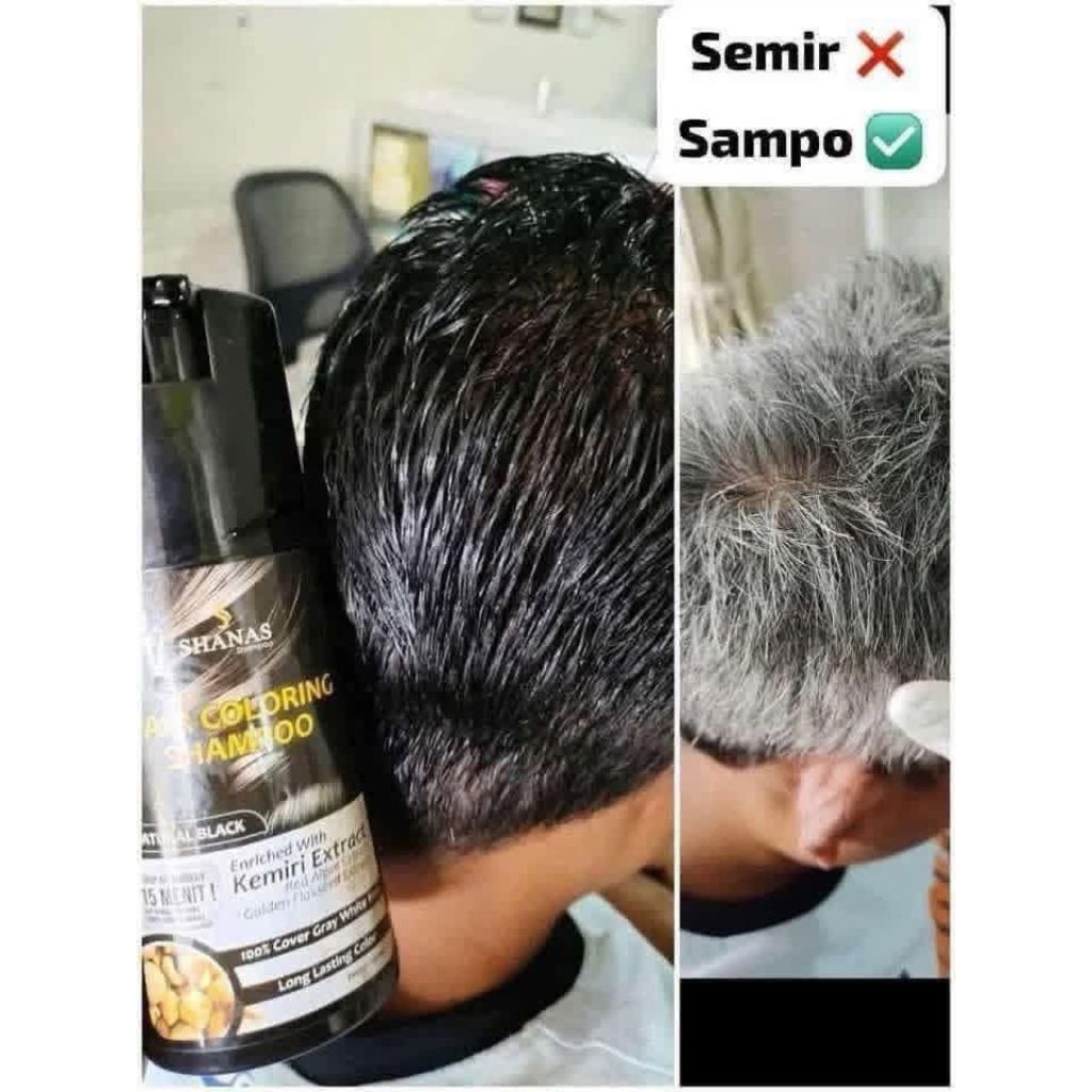 SAMPO PENGHITAM RAMBUT ALAMI, ANTI UBAN, ANTI RONTOK DAN BEBAS KETOMBE