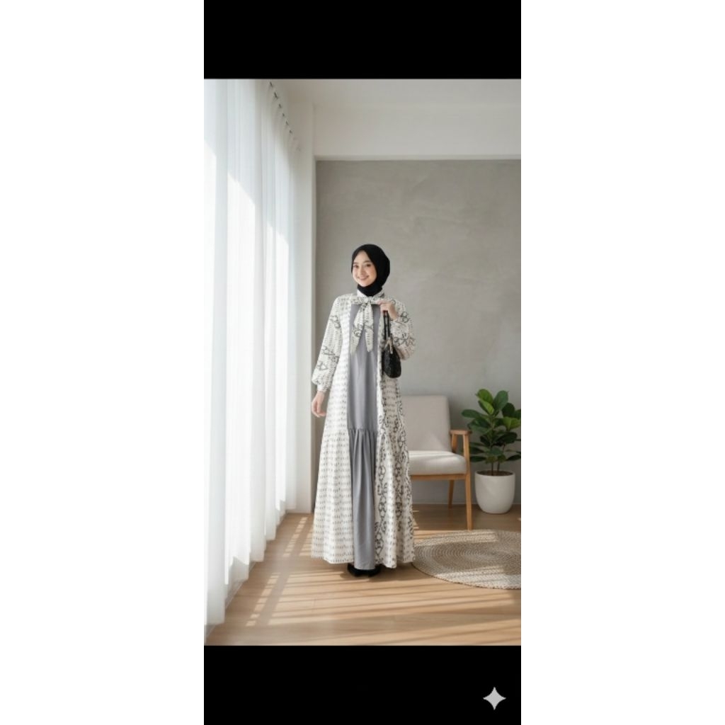 GHANIA DRESS COUPLE  TENUN JEPARA COUPLE GAMIS RAYA GAMIS GHANIA