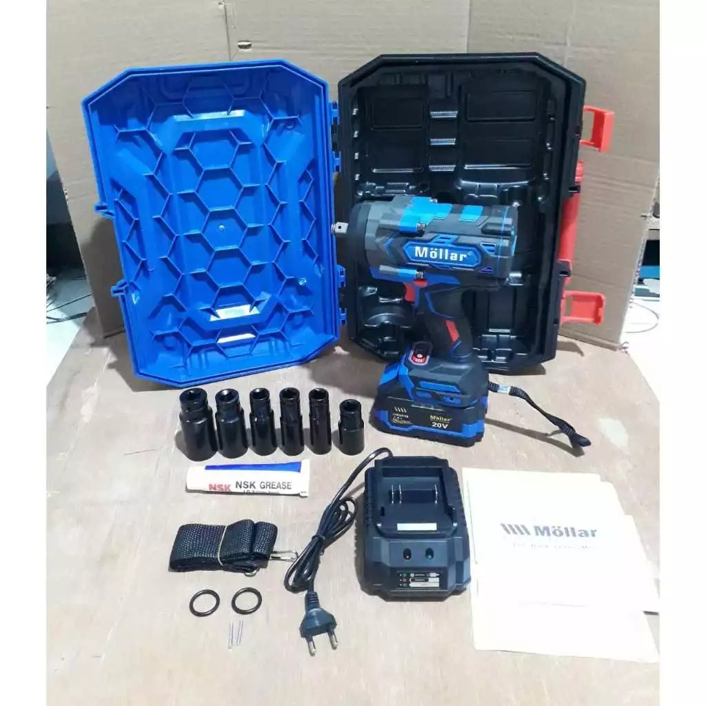 MOLLAR CIW20750 BRUSHLESS IMPACT WRENCH cordless GEN III Heavy Duty Torsi 750Nm CIW 20750