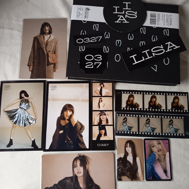 [OFFICIAL] LISA 0327 Photobook Vol.3 Photocard Postcard POB SET