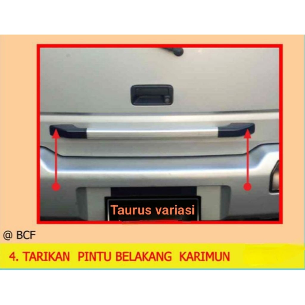 Tarikan Handle Pintu bagasi Belakang Mobil suzuki Karimun kotak