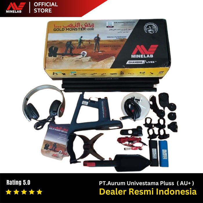 Metal Detektor Minelab Gold Monster 1000 RESMI Second - Metal Detector GM1000 Second - GM 1000 Secon