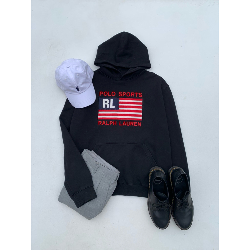 HOODIE POLO RALPH LAUREN FLAG AMERIKA