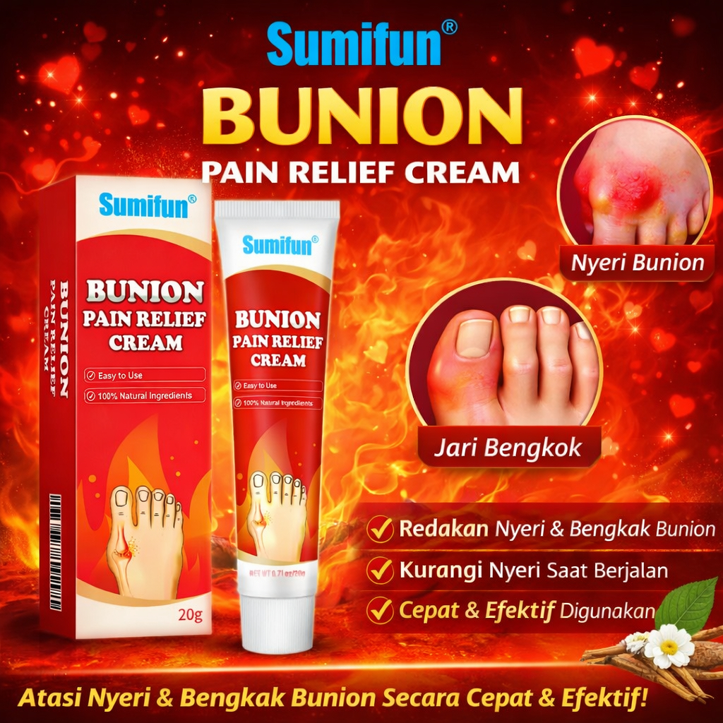 Sumifun Bunion Pain Relief Cream – Salep Pereda Nyeri Bunion & Pegal Sendi 20g