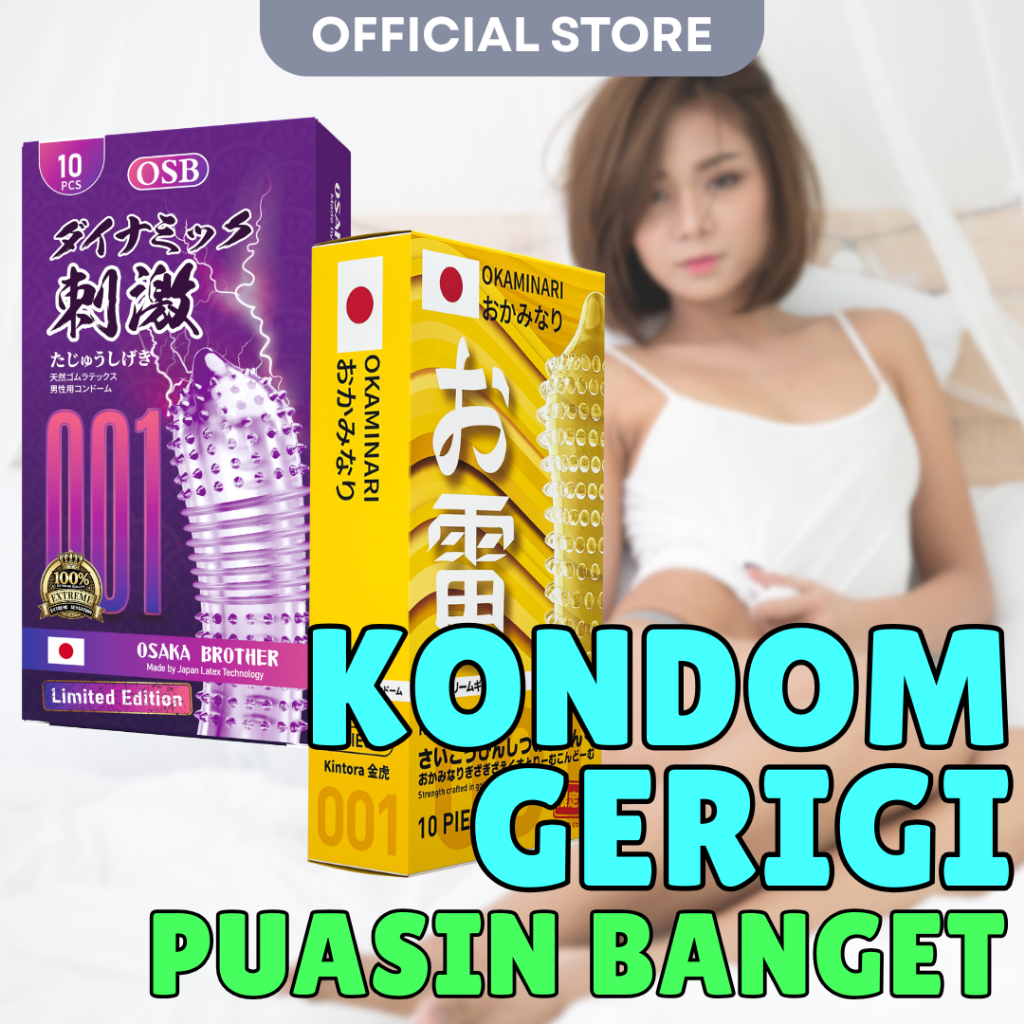 Kondom Condom 001 Premium Gerigi Tipis Prangsang Jepang Korea COD Privasi Aman