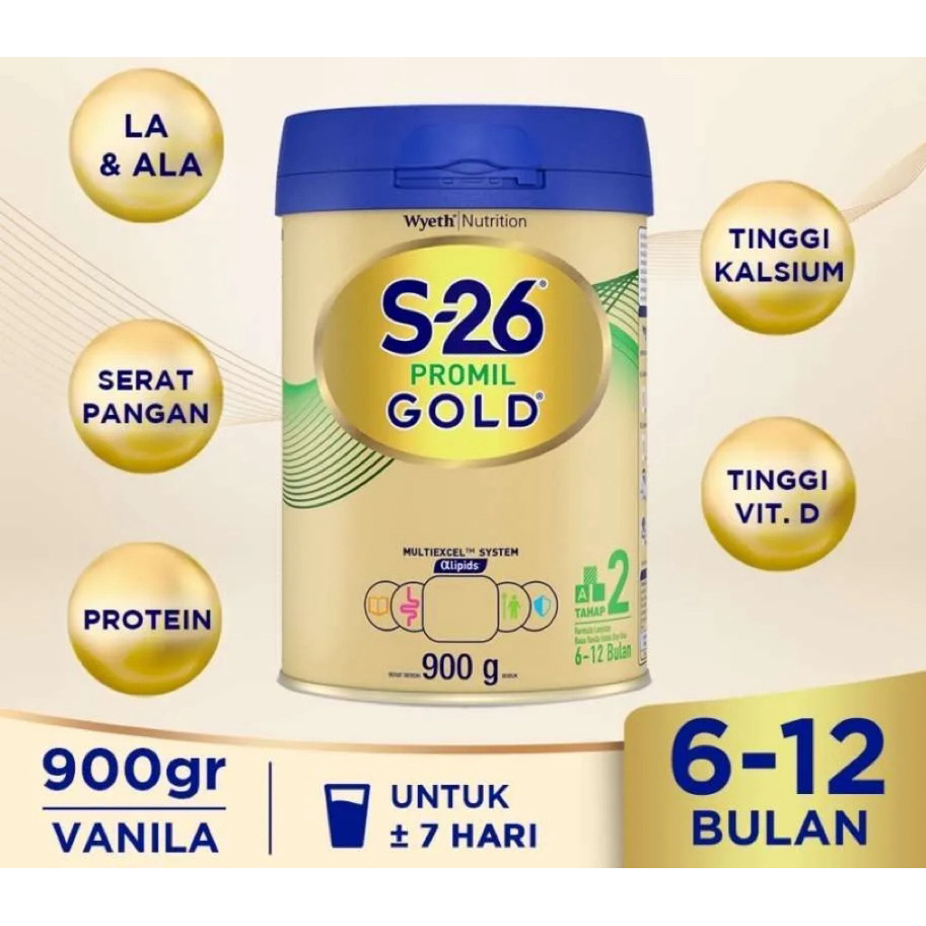 EXP 14 JANUARI 26 S26 POMIL GOLD 900 gr S 26 Susu Formula 6-12 Bulan 900gr S-26