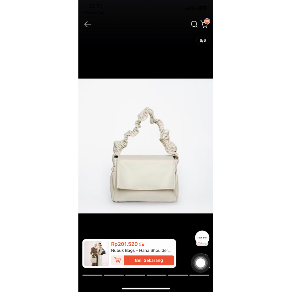 Nubuk Bags Hana shoulder