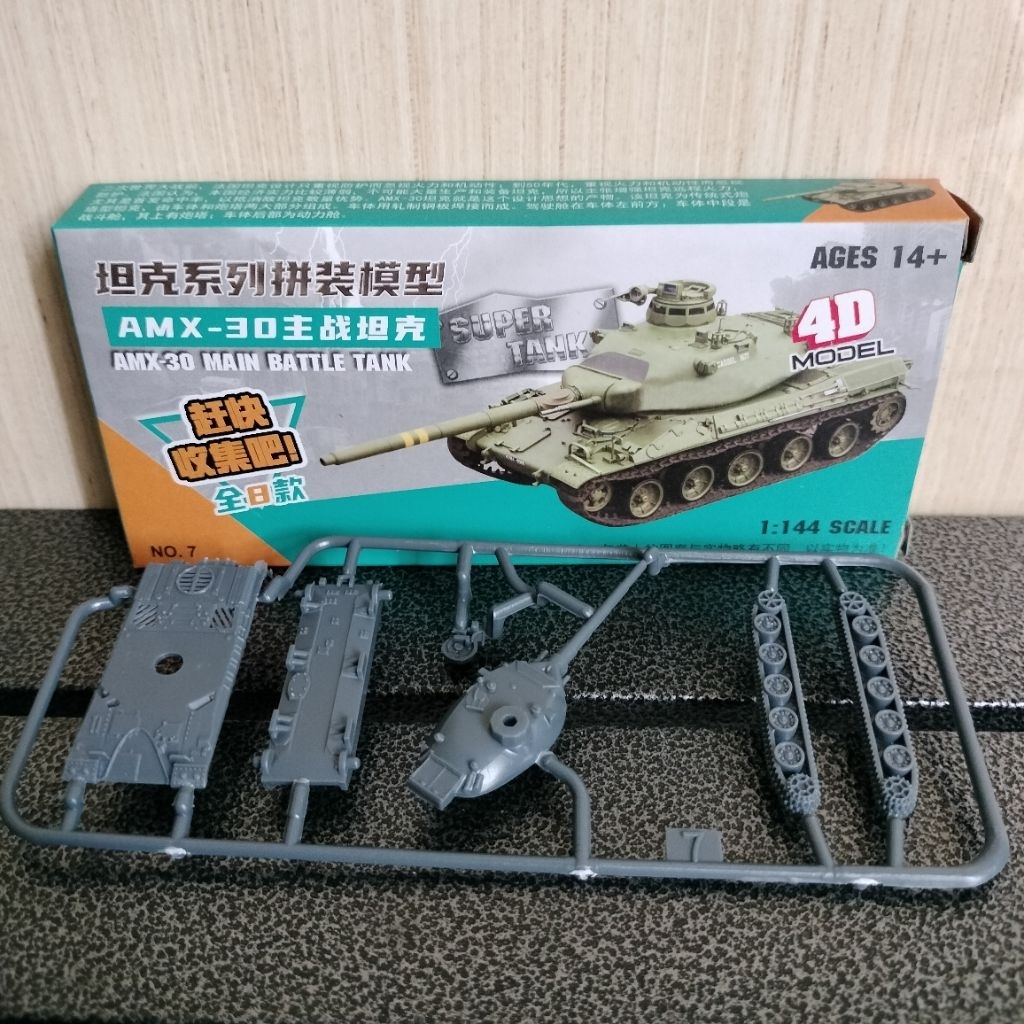 model kit Tank AMX-30 1/144 Diorama military tank baja
