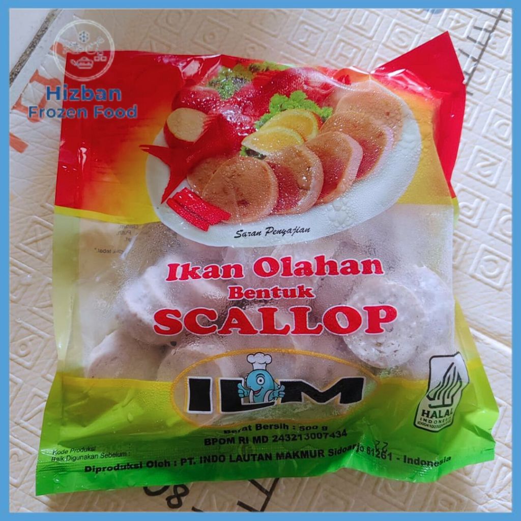 Scallop ILM Premium 500 Gram/Frozen Ikan Olahan