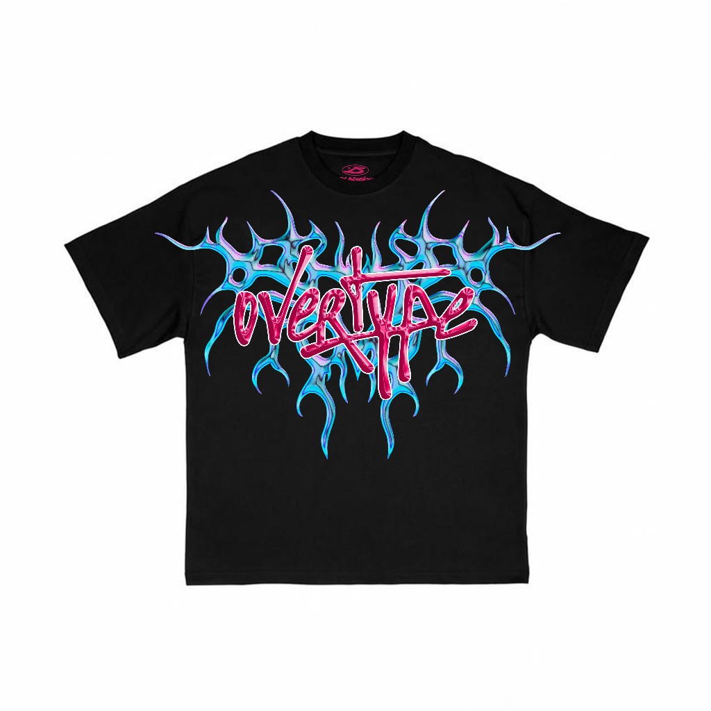 Kaos Streetwear Edgy Distro Outfit Unisex Pria Wanita Full Print Tribal Y2k