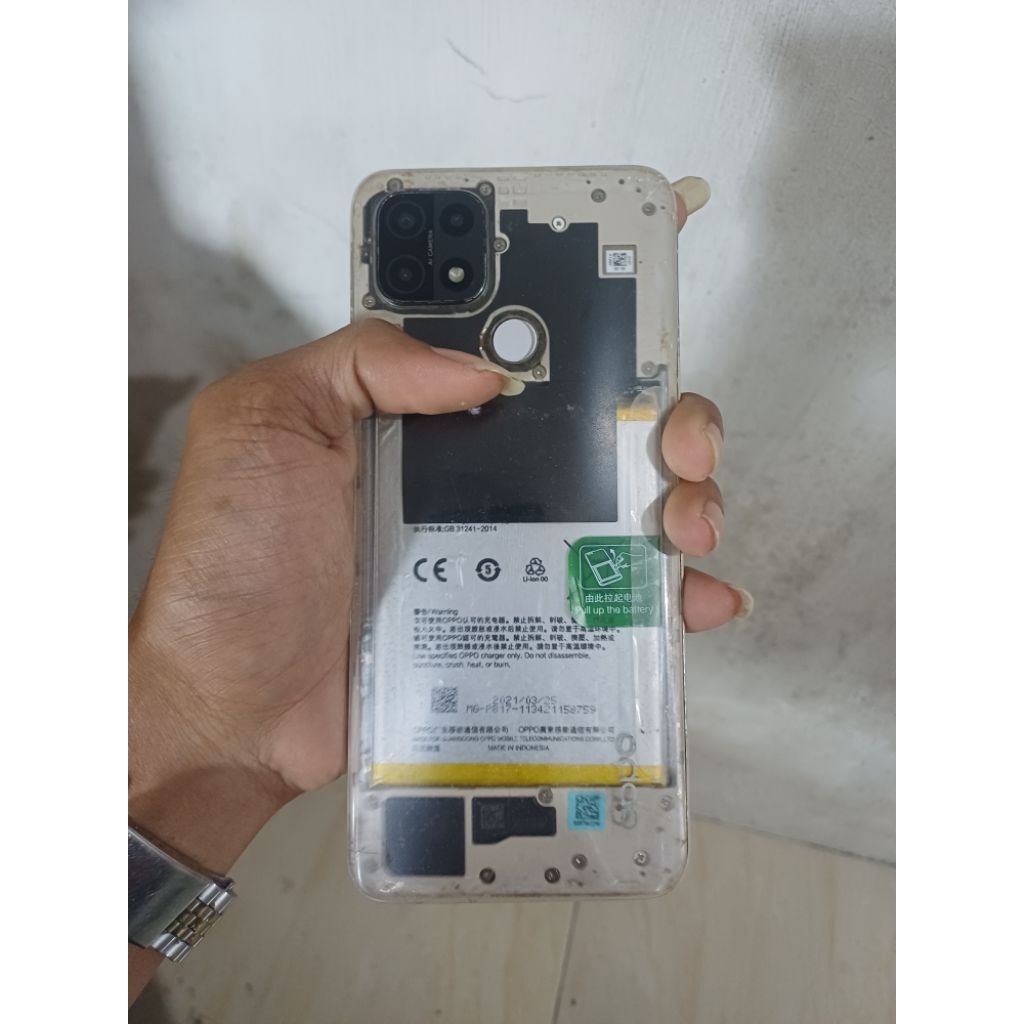 HP OPPO A15 MINUS LCD GARIS SAMAR