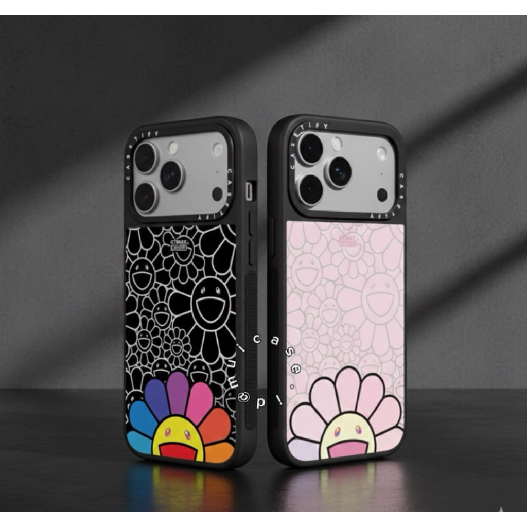 New Casetify Case Iphone 15 16 16Pro 16ProMax 17 17Pro 17Promax Mirror Murakami Sunflower Cartoon Lu