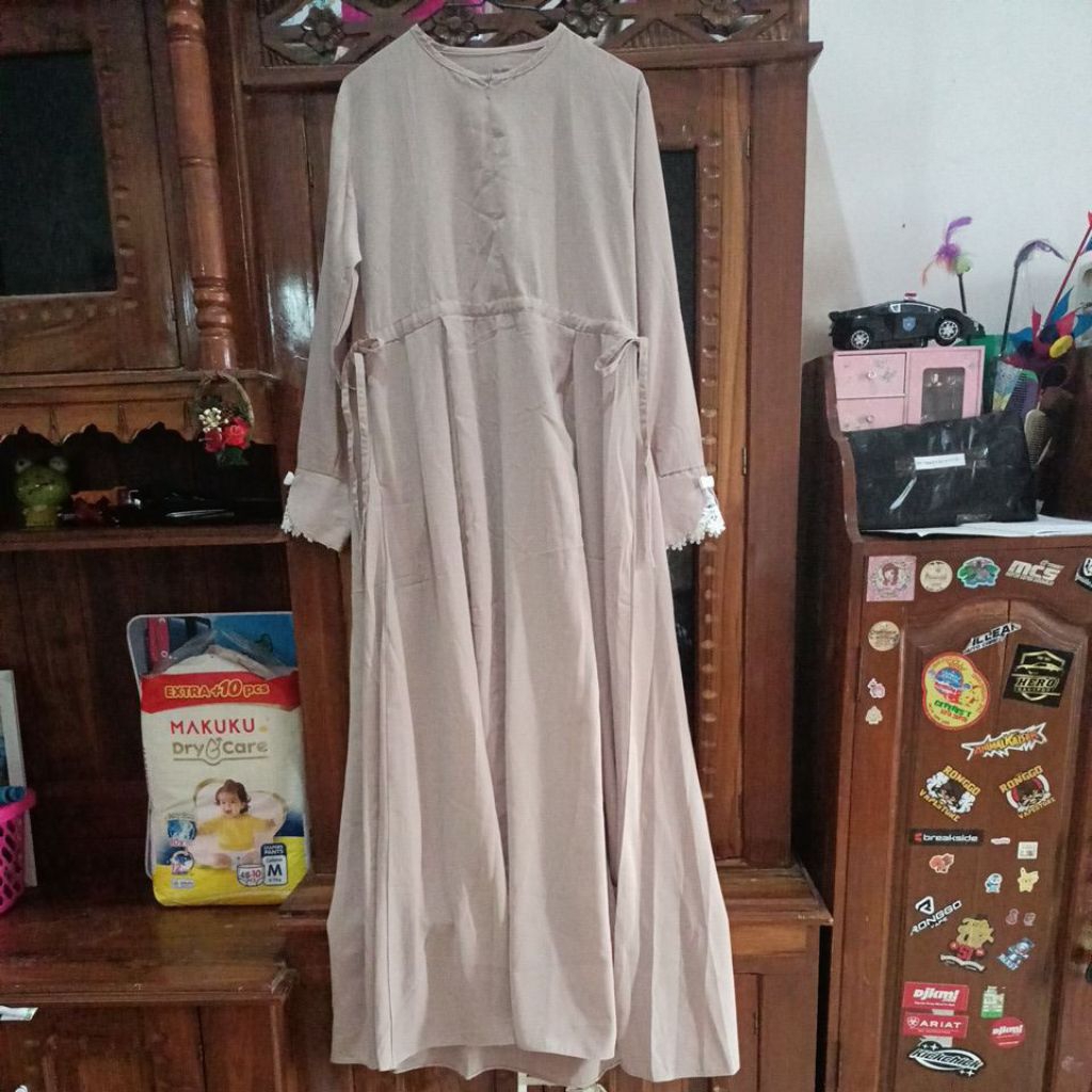 preloved gamis hijab like new (sister hijab)