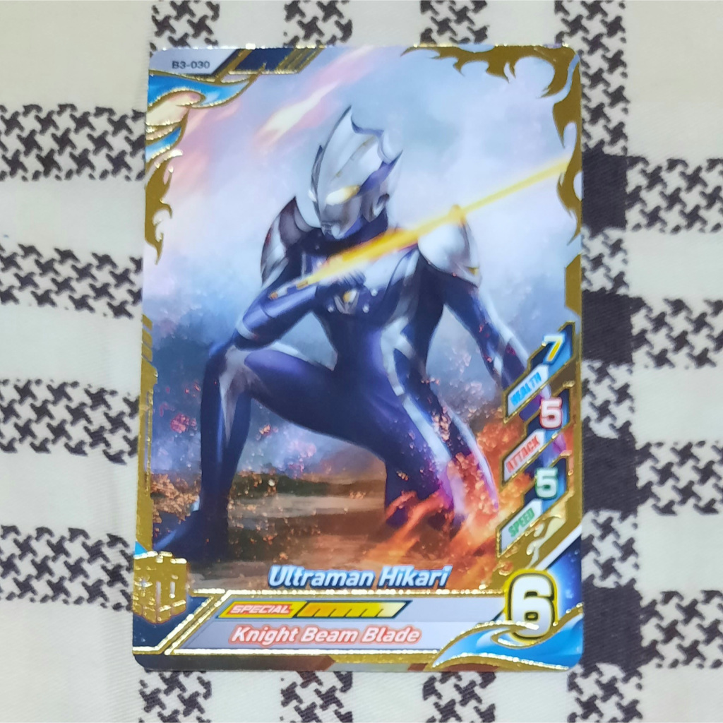 Kartu Ultraman Hikari B3-030 Ultraman Fusion Fight bronze foil