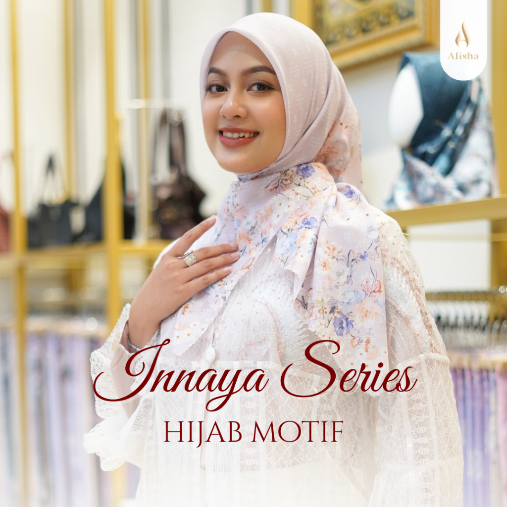 Hijab Motif Alisha - Innaya series florysty