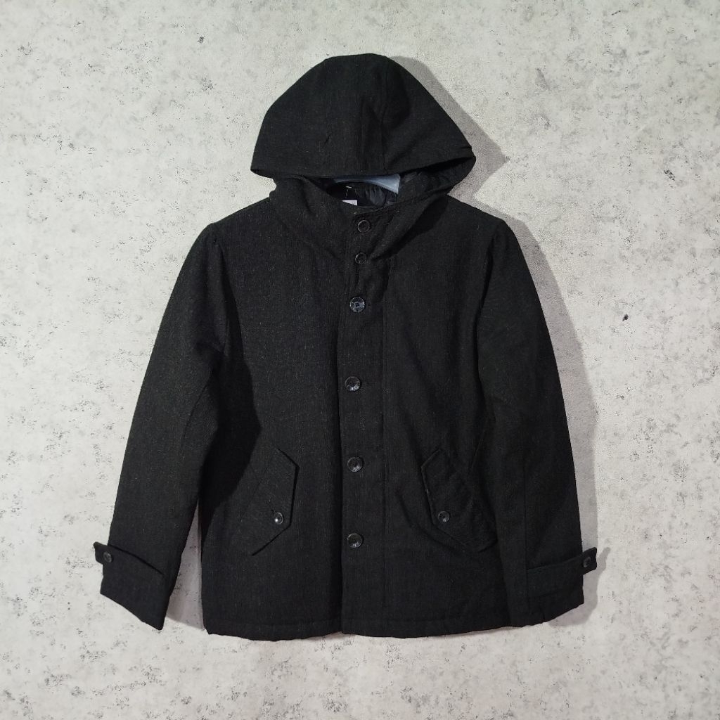 Jaket Wool Quilted TK MIXPICE Hitam Arang jaket parka tebal murah bagus size M