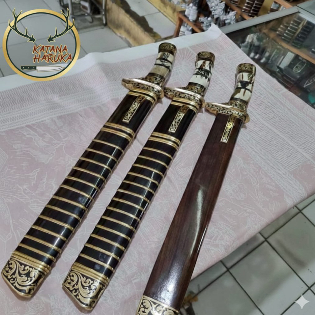 Golok Baja Bohler N695 Full Harden Ebony Wood