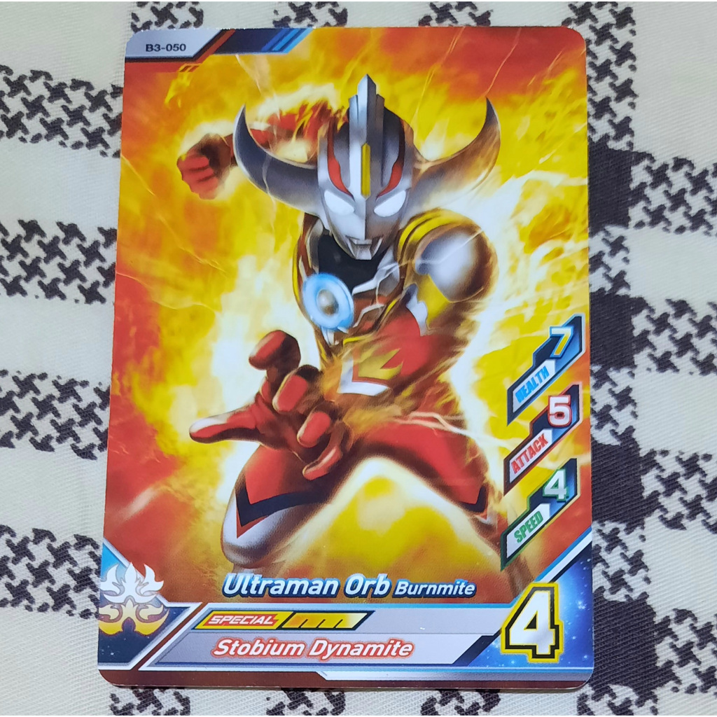 Kartu Ultraman Orb Burnmite B3-050 Ultraman Fusion Fight