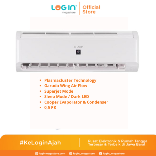 SHARP SPLIT AC AHAP5BMY2 1/2 PK Plasmacluster