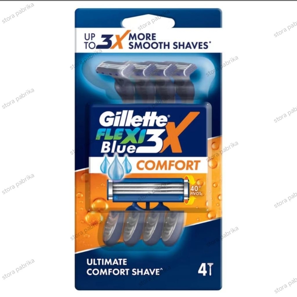 Gillette Blue 3 Comfort isi 4 Pisau Cukur